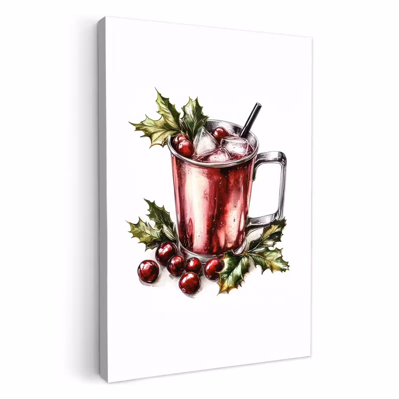 Leinwandbilder - Getränk - Winter - Cocktail - Rot — 1