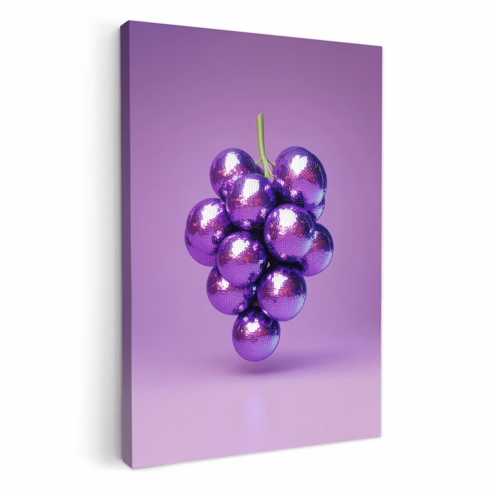 Leinwandbilder - Weintraube - Disco - Glitzer - Lila — 1