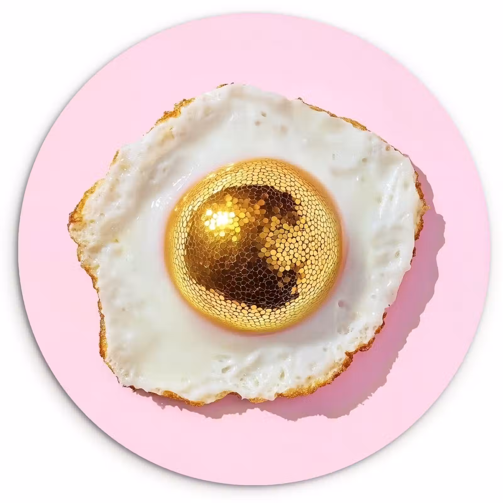 Runde Bilder - Ei - Disco - Frühstück - Glitzer — 1