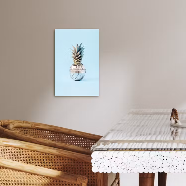 Leinwandbilder - Blau - Ananas - Disco - Discoball — 4
