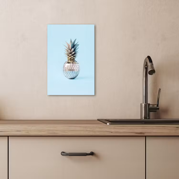 Leinwandbilder - Blau - Ananas - Disco - Discoball — 5