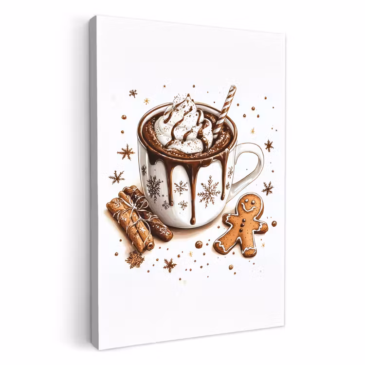 Leinwandbilder - Chocomel - Dekoration - Torte - Winter - Weihnachten — 2