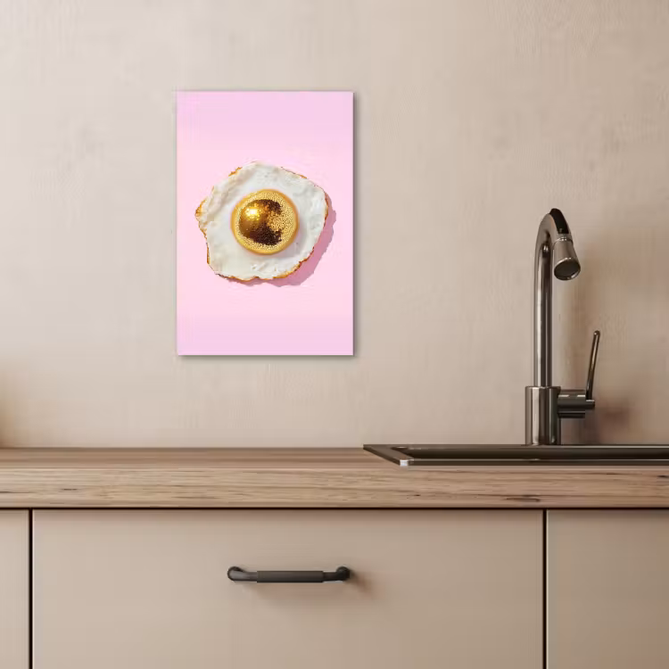 Leinwandbilder - Ei - Disco - Frühstück - Glitzer — 4
