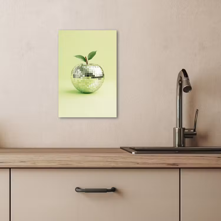 Leinwandbilder - Grün - Disco - Dekoration - Apfel — 2