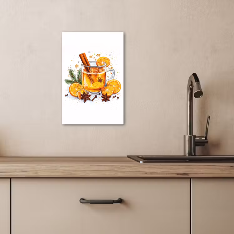 Leinwandbilder - Heiß - Tee - Orange - Zimt — 4