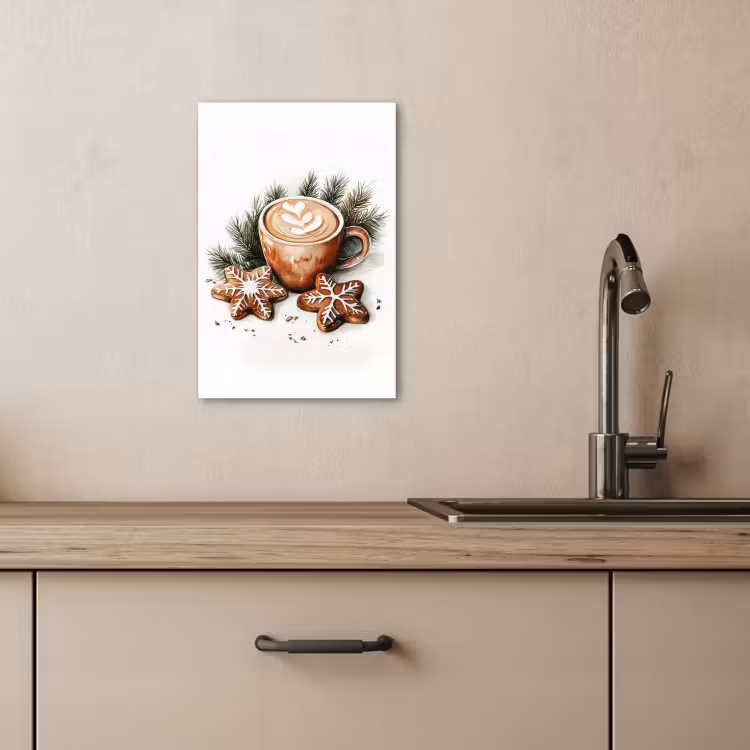 Leinwandbilder - Kaffee - Kuchen - Winter - Kunst - Weihnachten — 5