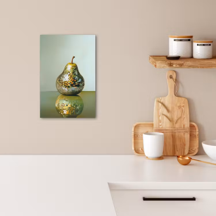 Leinwandbilder - Obst - Disco - Kunst - Glitzer — 4