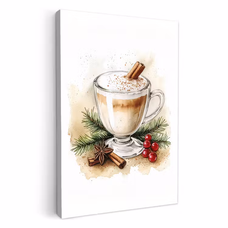 Leinwandbilder - Winter - Kaffee - Warm - Dekoration — 2