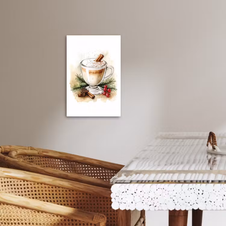 Leinwandbilder - Winter - Kaffee - Warm - Dekoration — 3