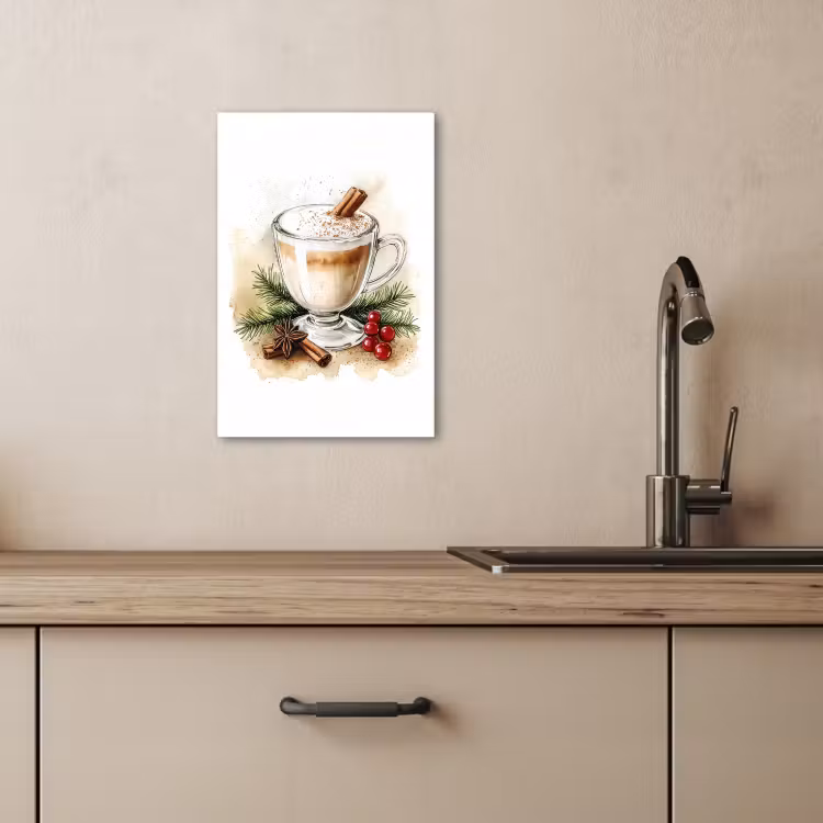 Leinwandbilder - Winter - Kaffee - Warm - Dekoration — 4