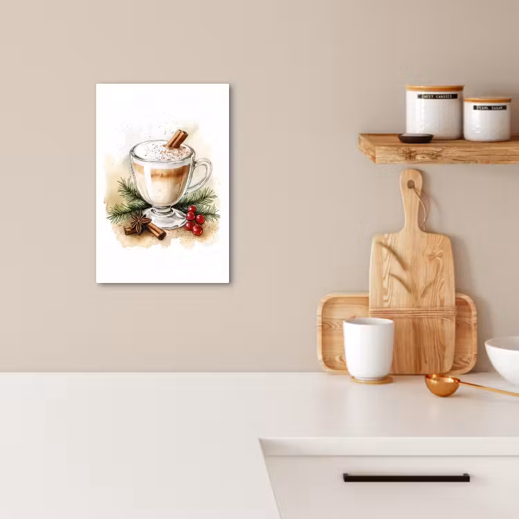 Leinwandbilder - Winter - Kaffee - Warm - Dekoration — 5