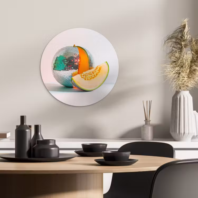 Runde Bilder - Disco - Discoball - Melone - Pastell — 3