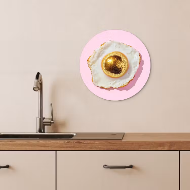 Runde Bilder - Ei - Disco - Frühstück - Glitzer — 4