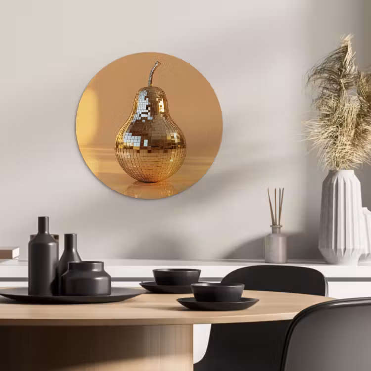 Runde Bilder - Gold - Disco - Glitzer - Birne — 2