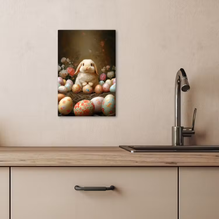Kaninchen - Ostereier - Stilleben — 5