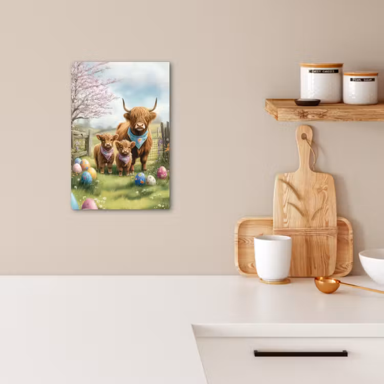 Schottische Highlander - Ostereier - Frühling — 2