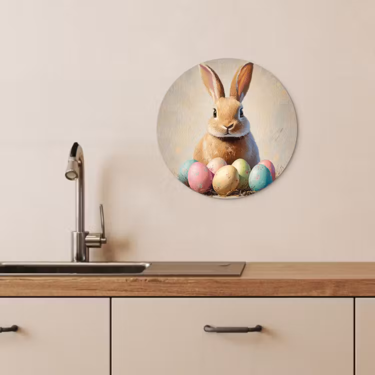 Runde Bilder - Osterhase - Pastell - Eier — 2