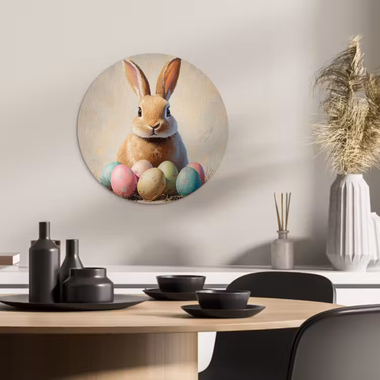 Runde Bilder - Osterhase - Pastell - Eier — 3