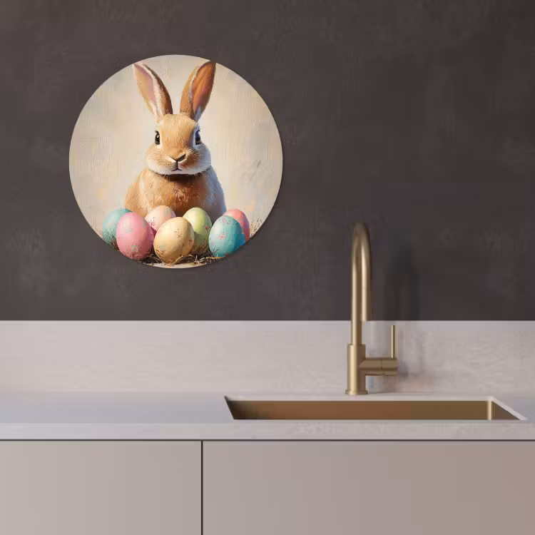 Runde Bilder - Osterhase - Pastell - Eier — 4