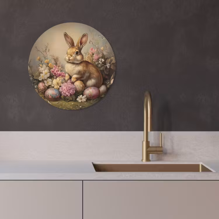 Runde Bilder - Hase - Stilleben - Blumen — 1