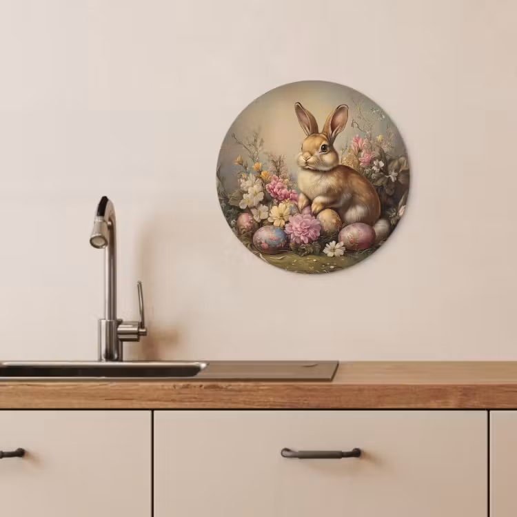 Runde Bilder - Hase - Stilleben - Blumen — 2