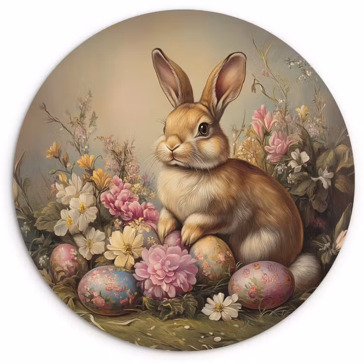 Runde Bilder - Hase - Stilleben - Blumen — 4