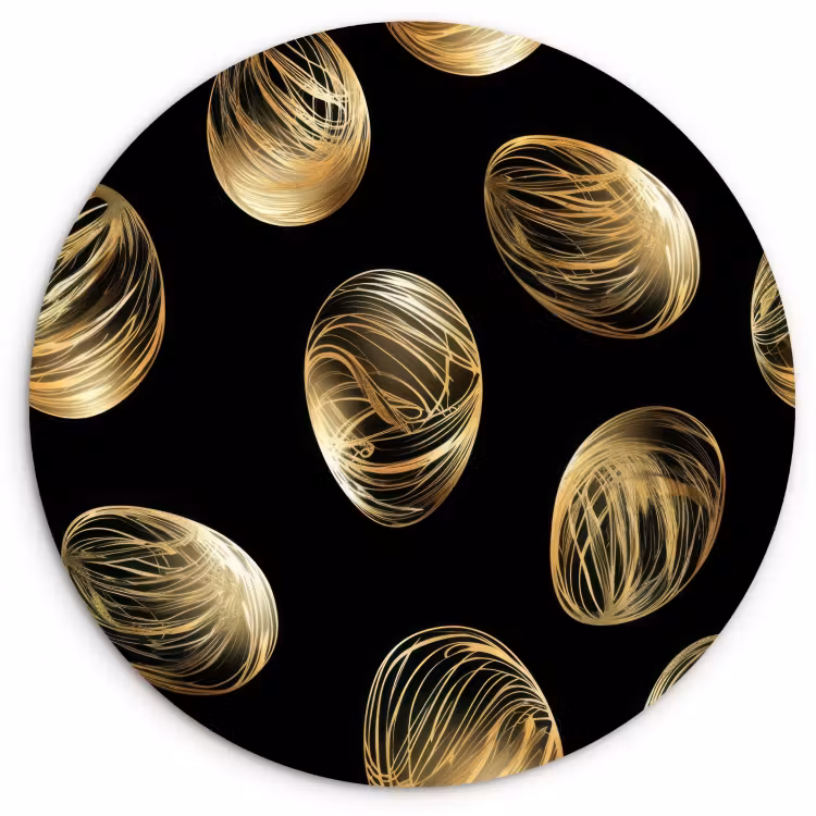 Runde Bilder - Eier - Gold - Muster — 1