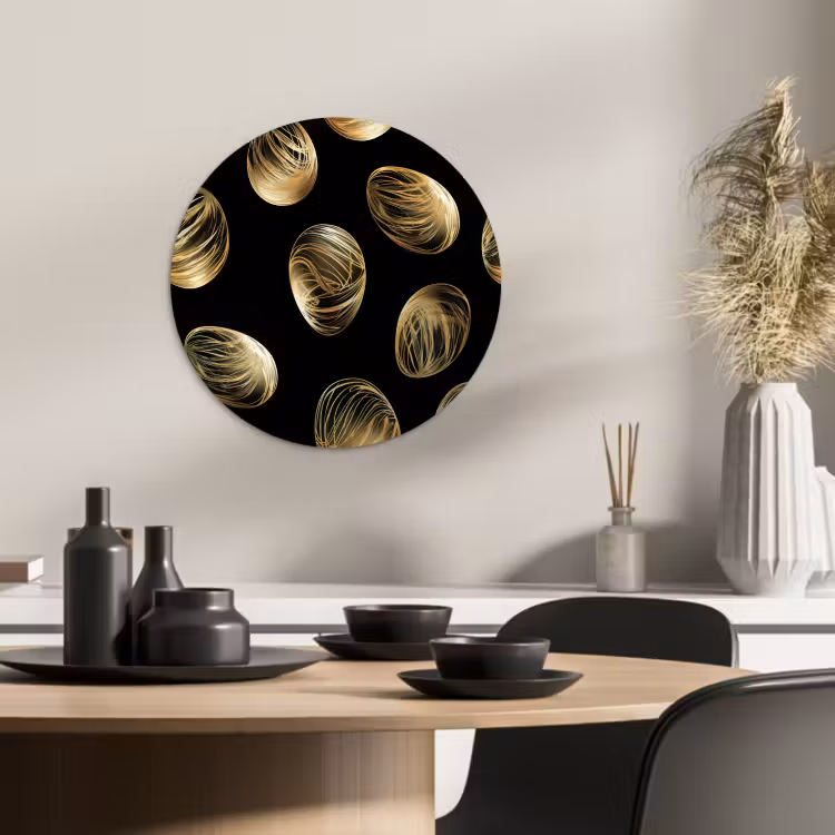 Runde Bilder - Eier - Gold - Muster — 2