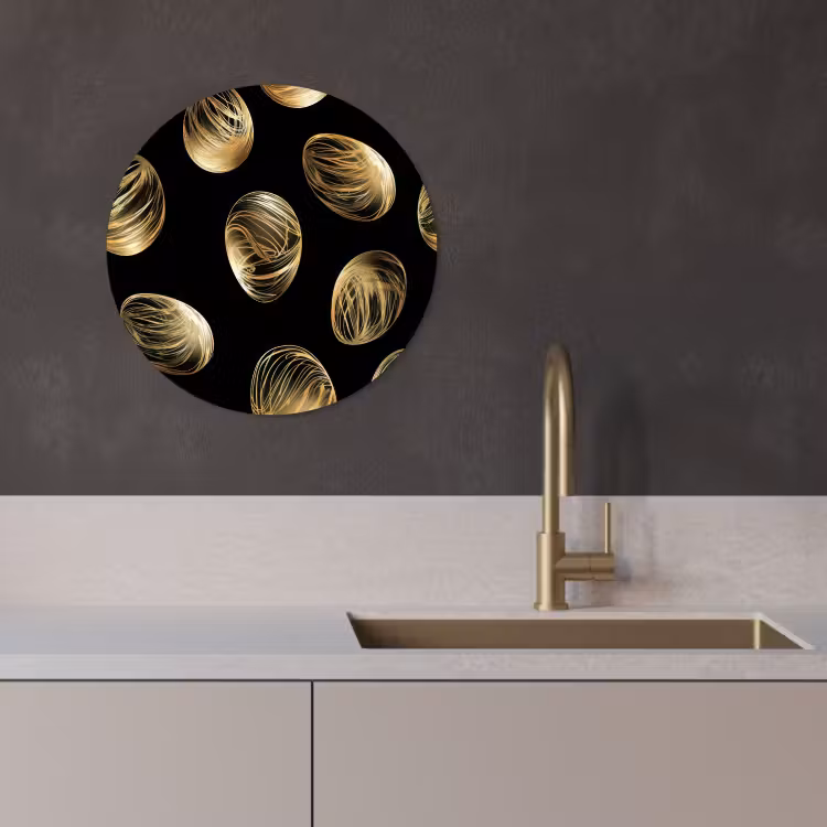 Runde Bilder - Eier - Gold - Muster — 4