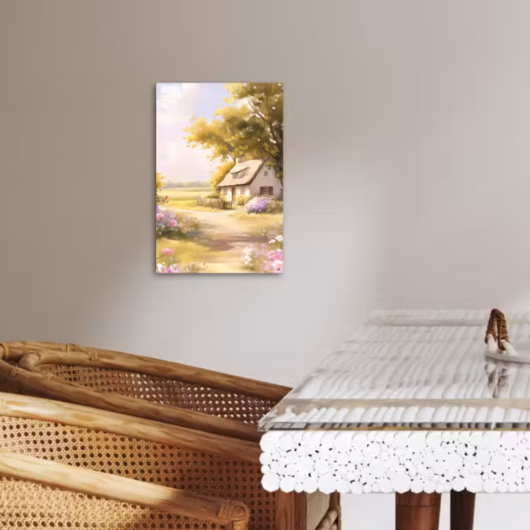 Leinwandbilder - Landhaus - Holz - Blumen — 2