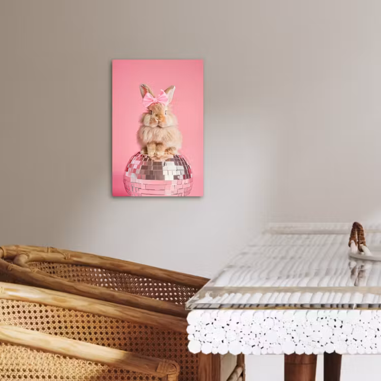 KitchenYeah - Küche - Leinwand - Schleife - Discoball - Kaninchen — 5