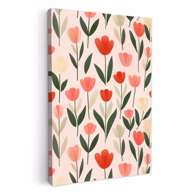Leinwandbilder - Tulpen - Modern - Rosa — 2