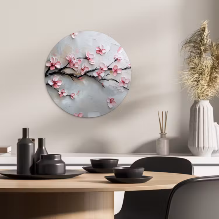 Runde Bilder - Blüte - Künstlerisch - Rosa - Sakura — 3
