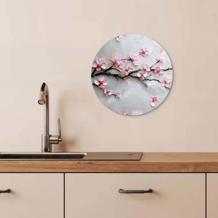 Runde Bilder - Blüte - Künstlerisch - Rosa - Sakura — 4