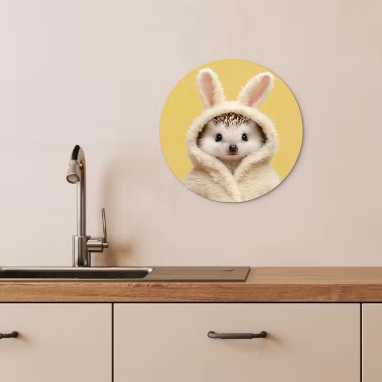Runde Bilder - Igel - Osterhase - Kostüm — 2