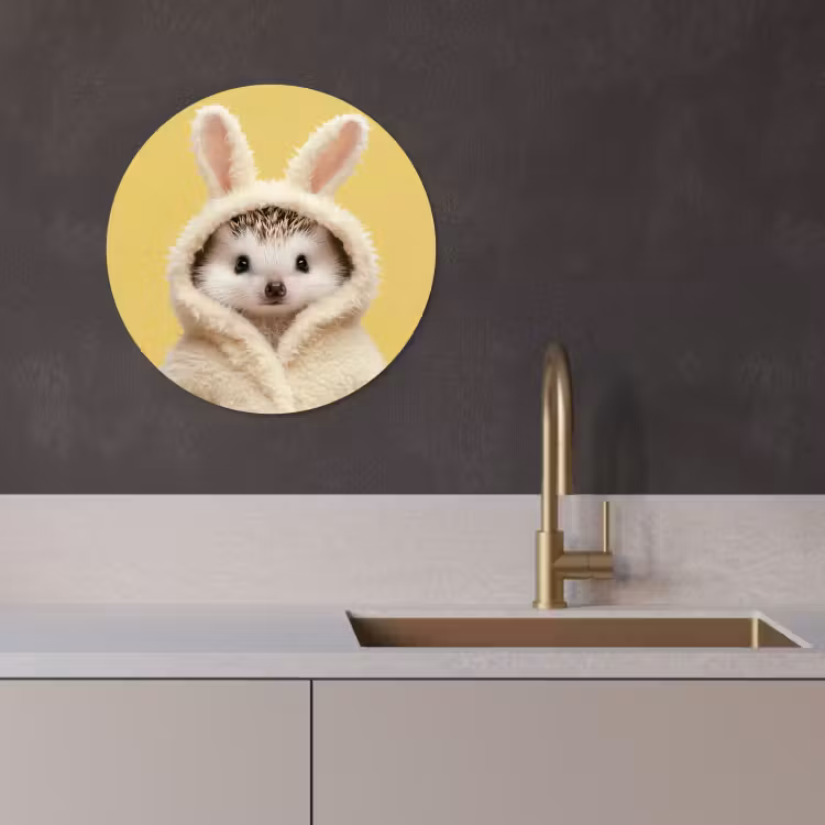 Runde Bilder - Igel - Osterhase - Kostüm — 3