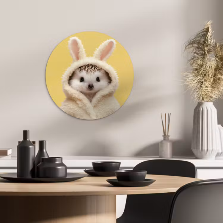 Runde Bilder - Igel - Osterhase - Kostüm — 4