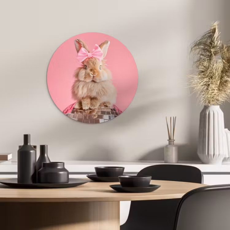 Runde Bilder - Schleife - Discoball - Kaninchen — 2
