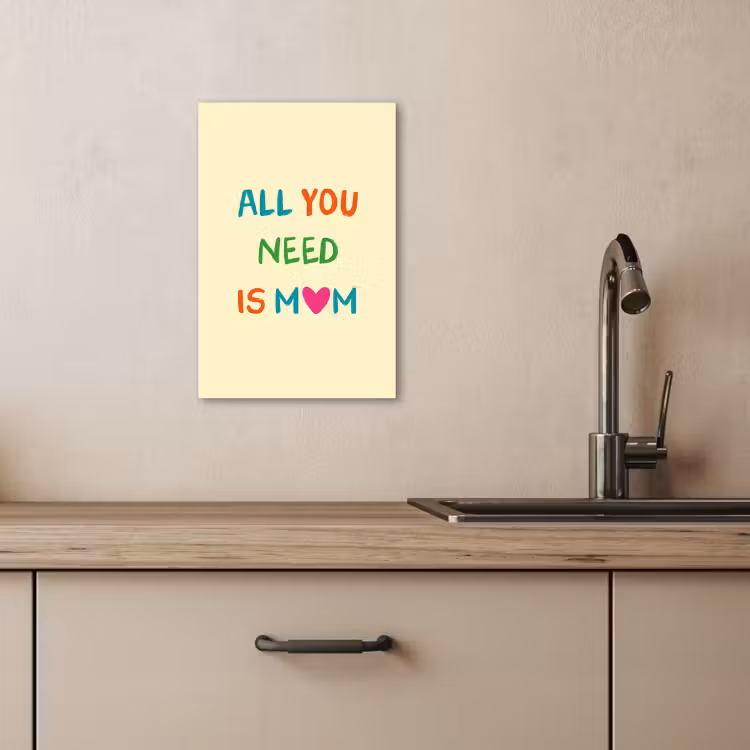 Leinwandbilder - Herz - Mutter - Text - Bunt — 2