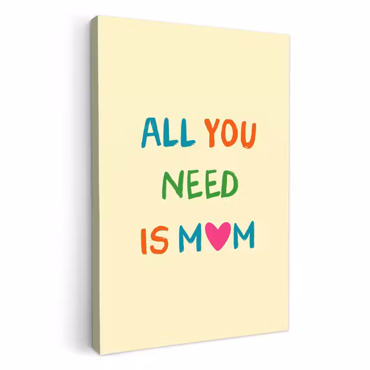 Leinwandbilder - Herz - Mutter - Text - Bunt — 4