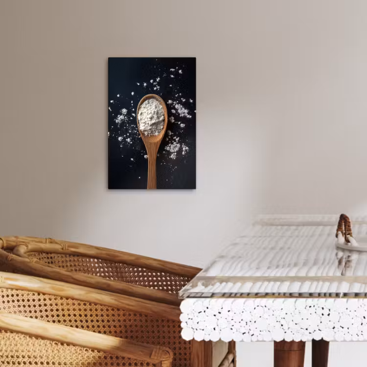 Leinwandbilder - Mehl - Holz - Löffel — 3