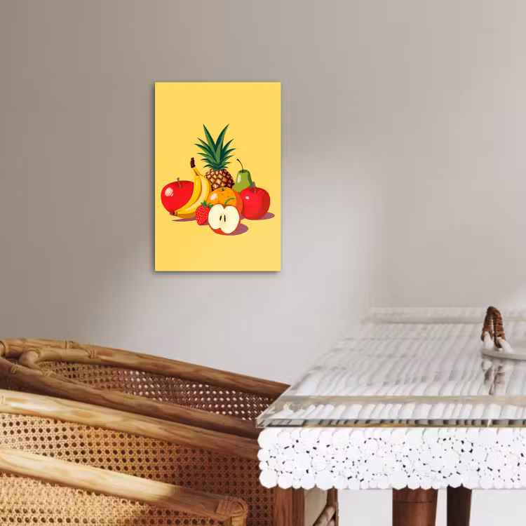 Leinwandbilder - Obst - Illustration - Farbenfroh — 3