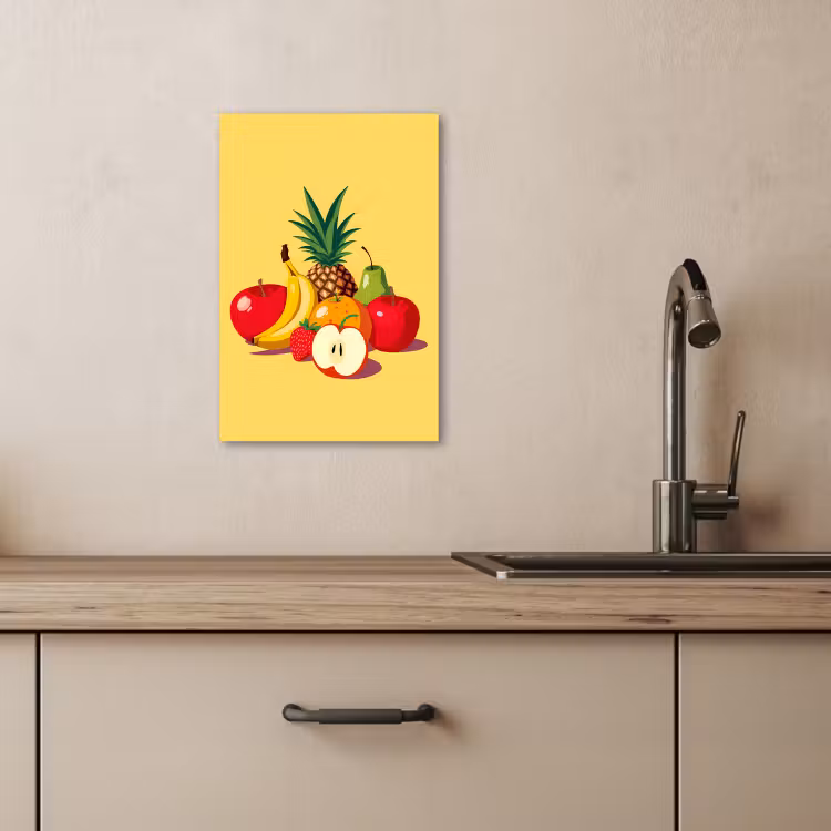 Leinwandbilder - Obst - Illustration - Farbenfroh — 5