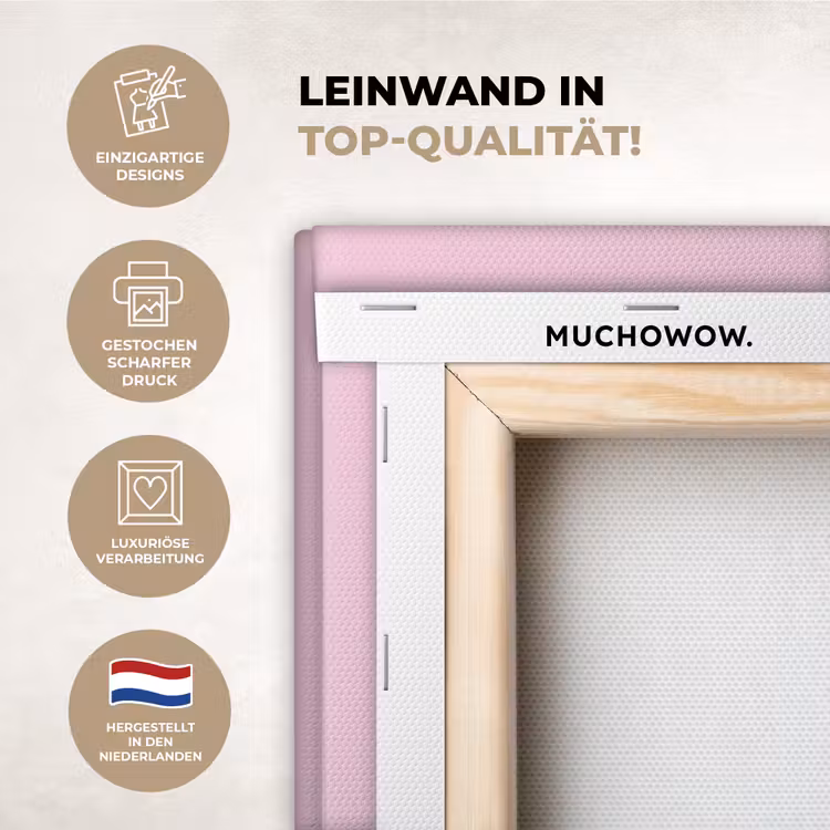 Leinwandbilder - Zitat - Mutter - Rosa — 2