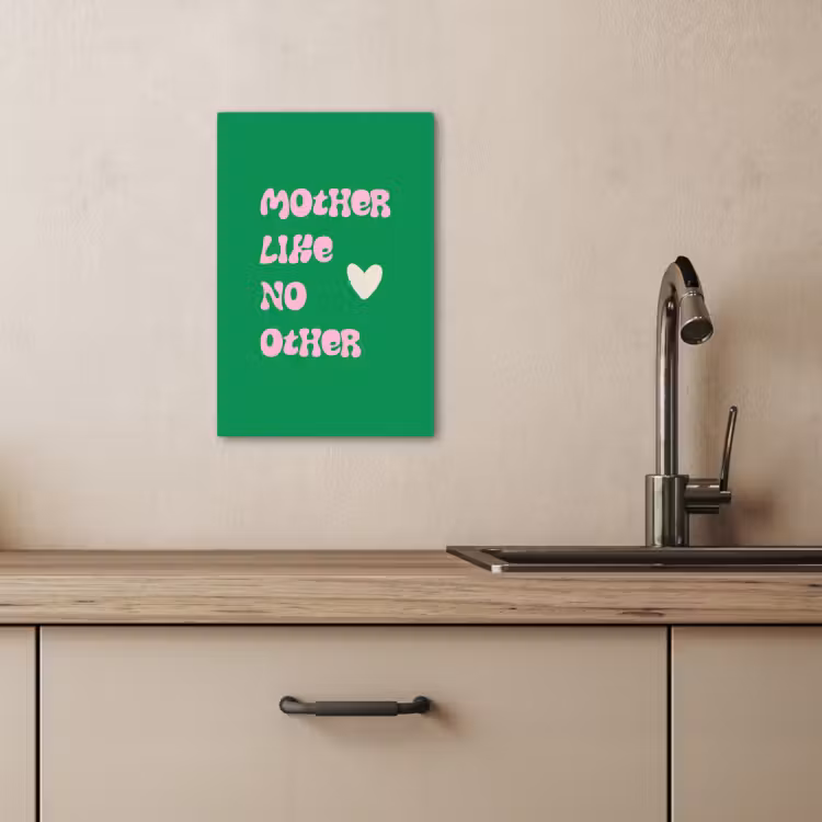 Leinwandbilder - Text - Herz - Mutter - Grün — 5