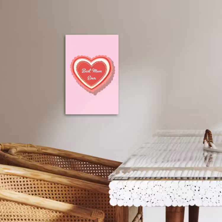 Leinwandbilder - Text - Herz - Mutter - Rosa — 5
