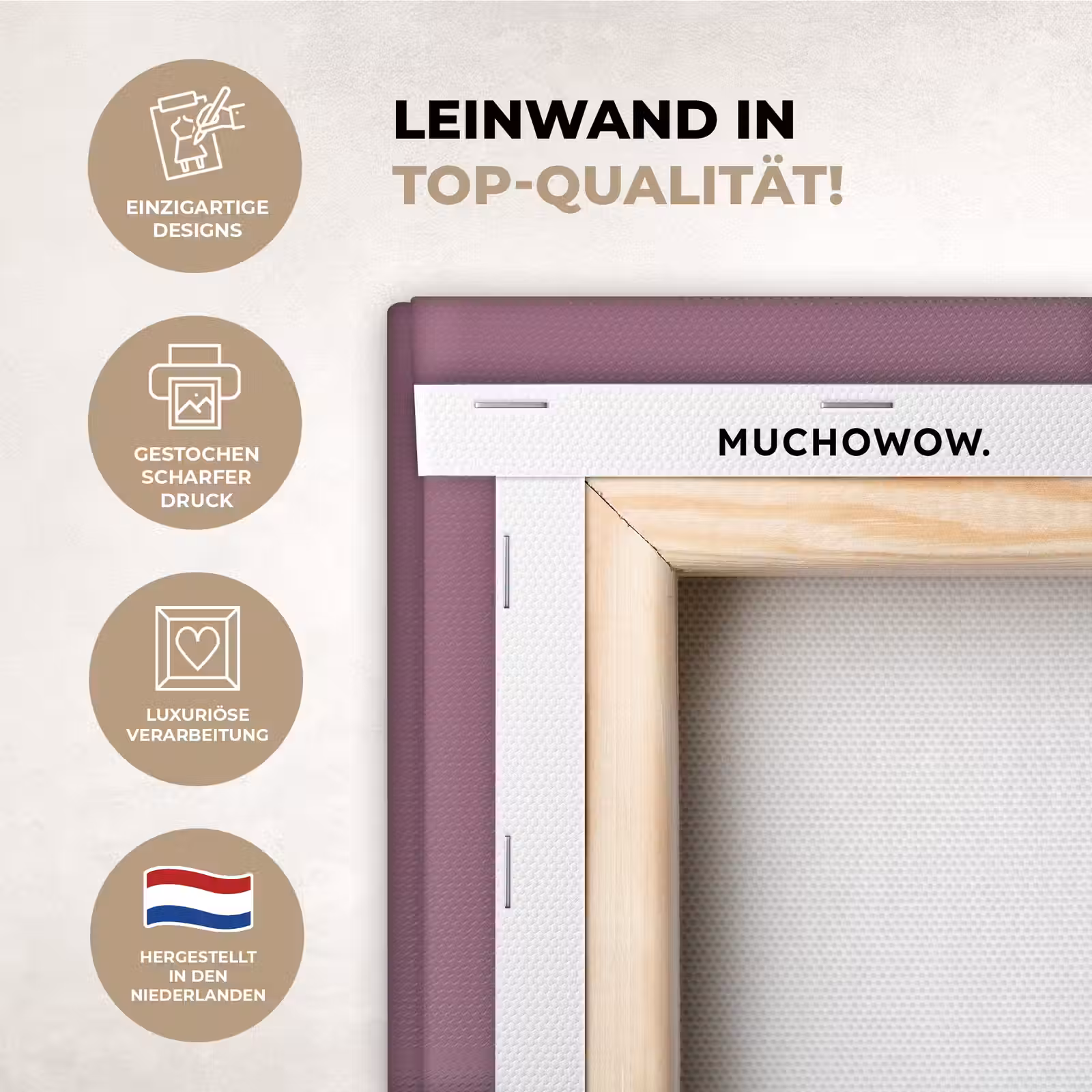 Leinwandbilder - Text - Lila - Erstaunlich — 1