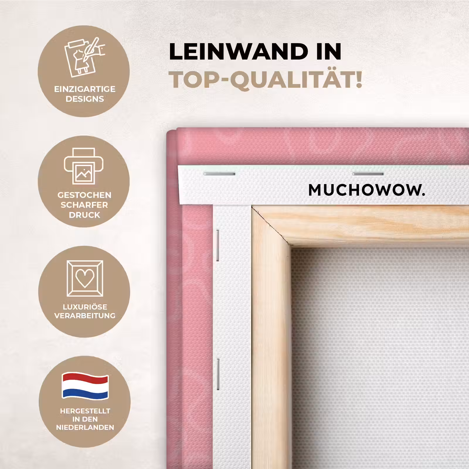 Leinwandbilder - Text - Rot - Muttertag — 1