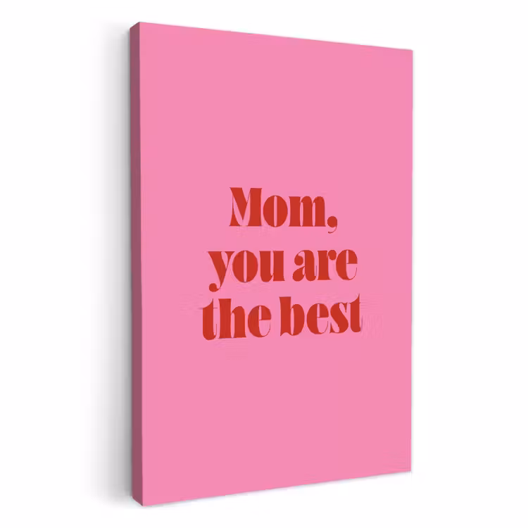 Leinwandbilder - Mutter - Botschaft - Rosa — 2