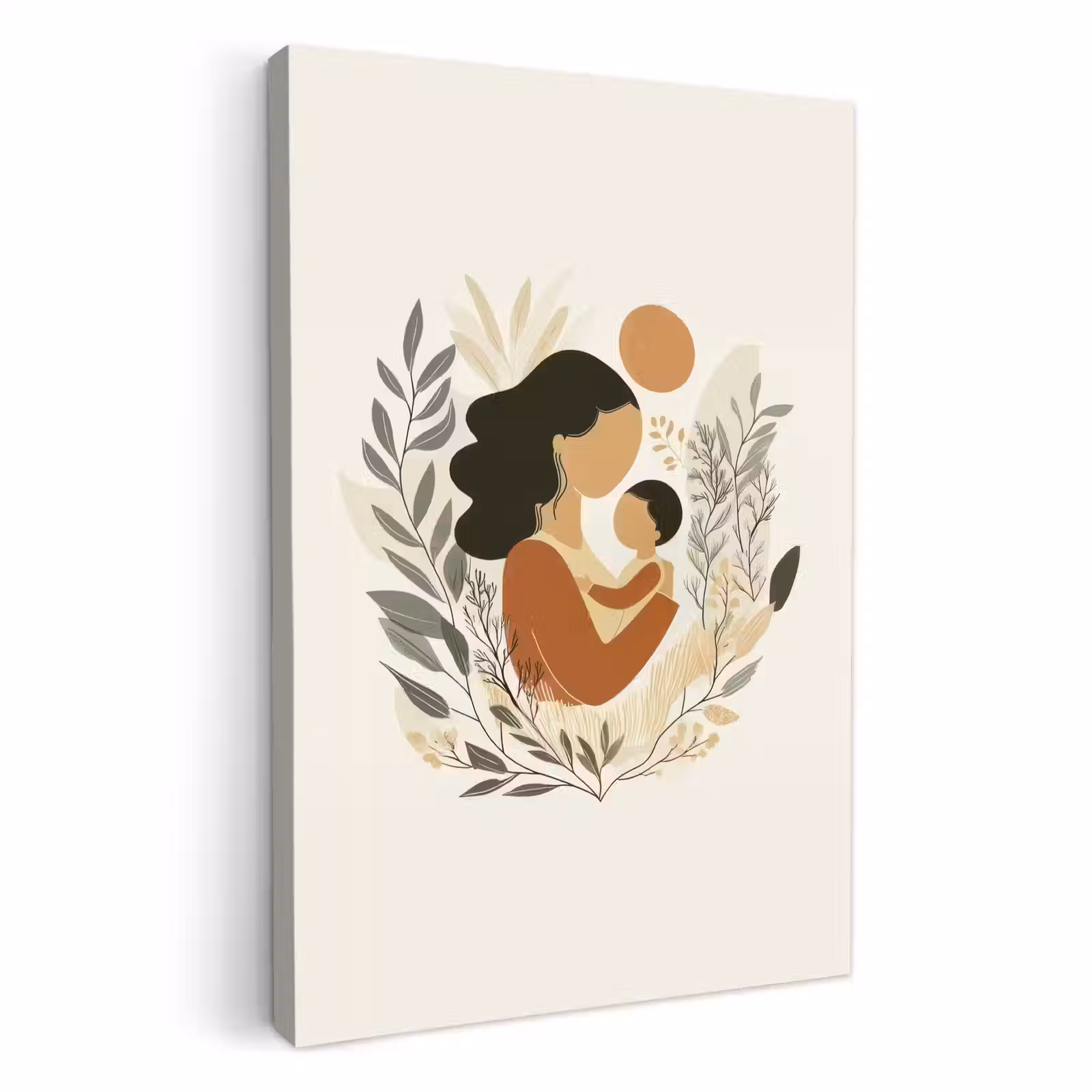 Leinwandbilder - Illustration - Mutter - Kind - Liebevoll — 1